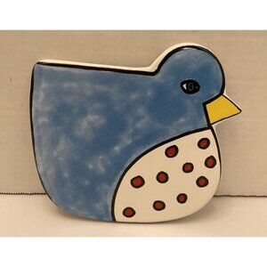 Porta Portugal Blue Bird Hot Plate Decor Friends Anneegoodchild 6’’ X 6.5" -VGUC